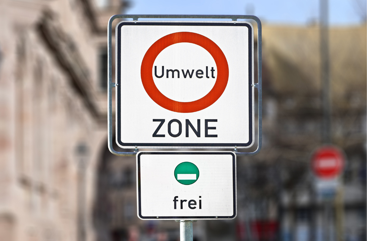 Low Emission Zone Germany Sign